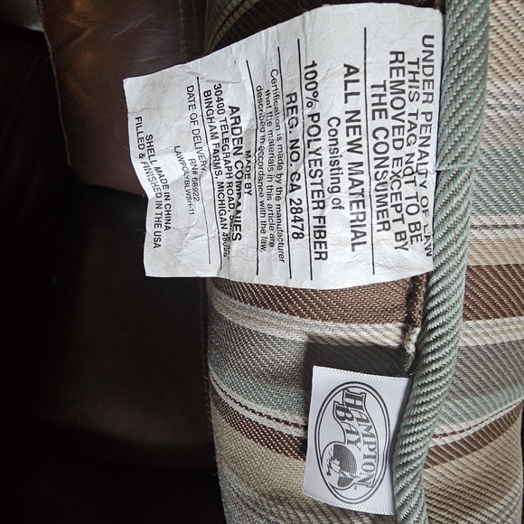 HAMPTON BAY Bay 4 pieces Throw Pillows Set, chocolate brown & Floral Pattern - Picture 2 of 5